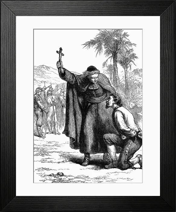Framed Print : Bound Gen. William Walker Praying Framed Print : Bound Gen. William Walker Praying