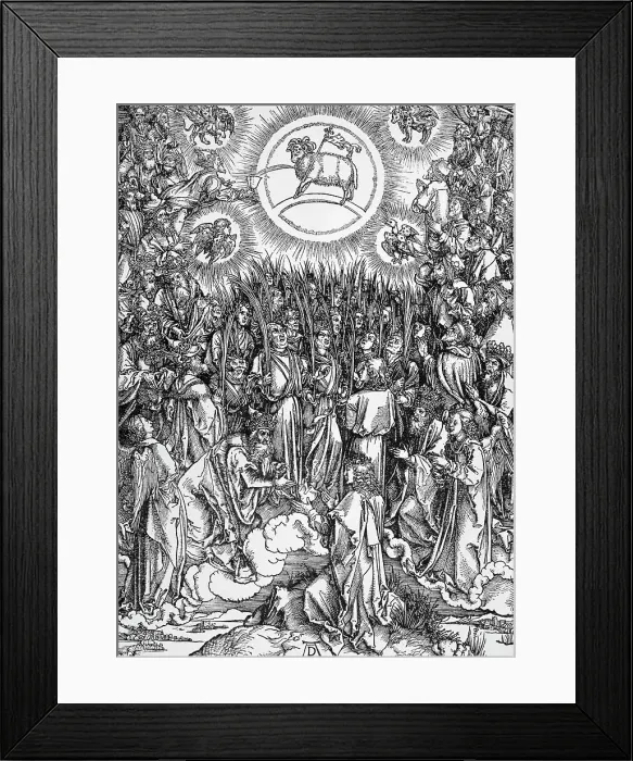 Framed Print : Illustration of God Taking Form of Lamb