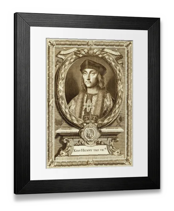 Framed Print : Portrait Of King Henry Vii Of England Framed Print : Portrait Of King Henry Vii Of England