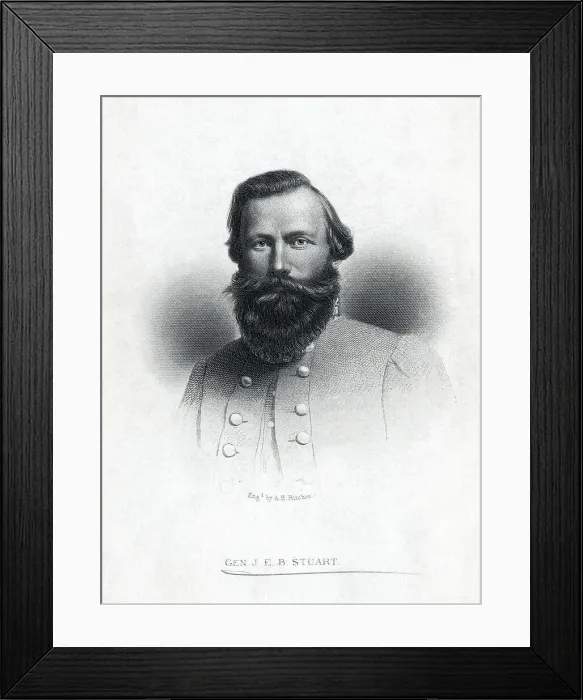 Framed Print : Portrait Of James Jeb Stuart Framed Print : Portrait Of James Jeb Stuart