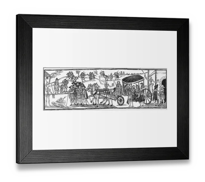 Framed Print : Illustration Depicting London's 17th-Century Plague