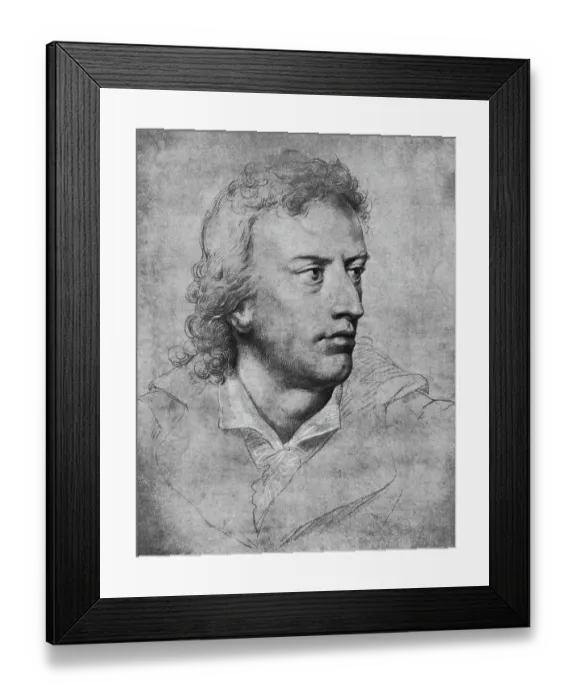 Framed Print : Friedrich Schiller in Light Illustration Framed Print : Friedrich Schiller in Light Illustration
