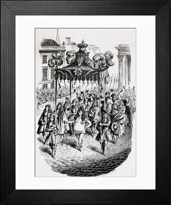 Framed Print : Illustration from Hans Christian Andersen's The Emperor's New Clothes Framed Print : Illustration from Hans Christian Andersen's The Emperor's New Clothes