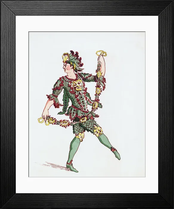 Framed Print : 18th Century Ballet Costume Framed Print : 18th Century Ballet Costume