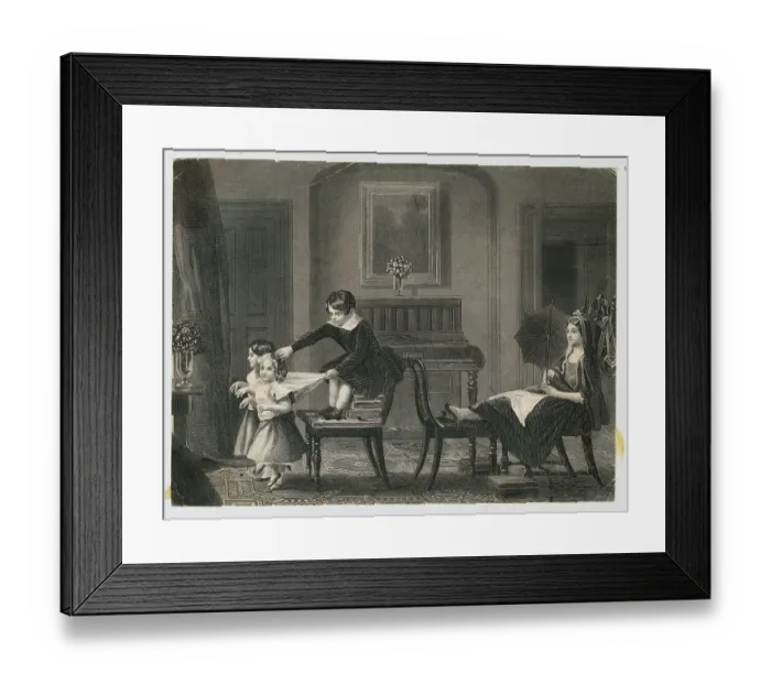 Framed Print : Children Playing Make-Believe Framed Print : Children Playing Make-Believe