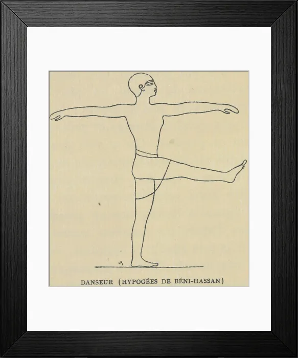 Framed Print : Illustration of Egyptian Dancer Framed Print : Illustration of Egyptian Dancer