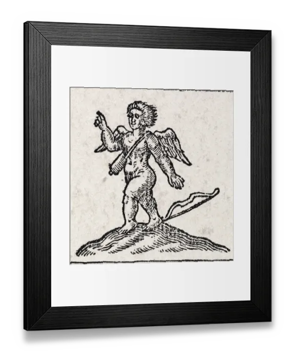 Framed Print : Illustration of Shakespeare's Cupid Framed Print : Illustration of Shakespeare's Cupid