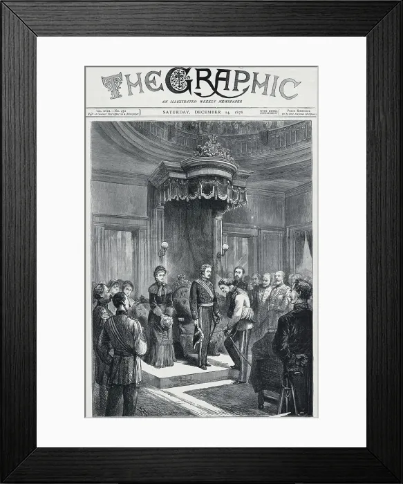 Framed Print : Illustration of Canadian Political Ceremony Framed Print : Illustration of Canadian Political Ceremony