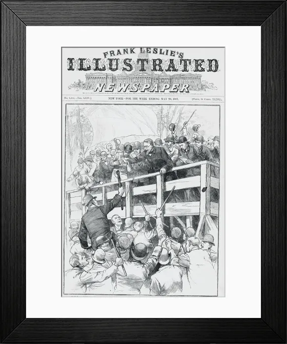 Framed Print : William O'Brien Addressing Crowd Framed Print : William O'Brien Addressing Crowd