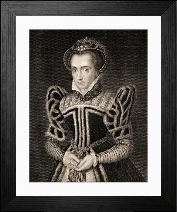 Framed Print : Illustration of Queen Mary of England Framed Print : Illustration of Queen Mary of England