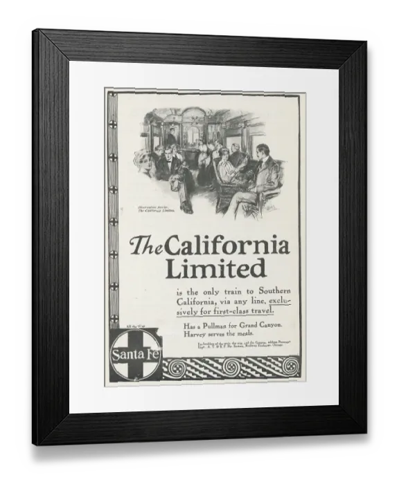 Framed Print : Railway Advertisement Framed Print : Railway Advertisement