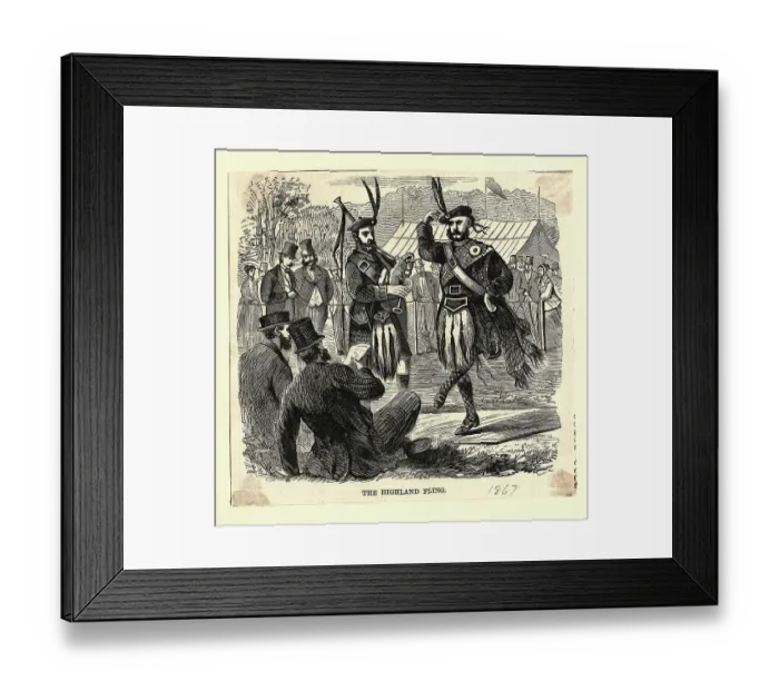 Framed Print : The Highland Fling