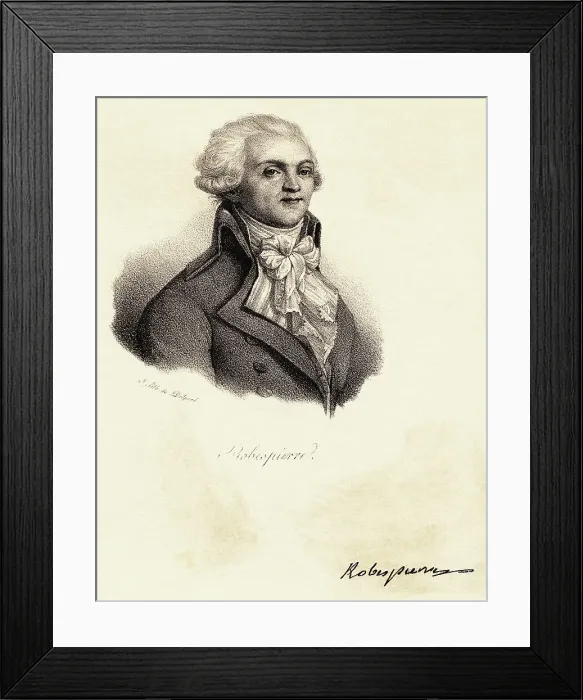 Framed Print : Portrait Of Maximilien Robespeirre Framed Print : Portrait Of Maximilien Robespeirre