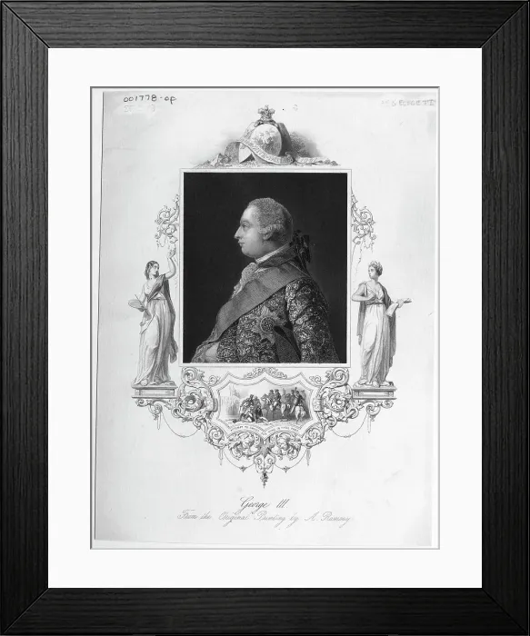 Framed Print : Profile Of King George Iii Of England