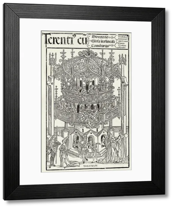 Framed Print : Illustration of Elaborate Theater Framed Print : Illustration of Elaborate Theater