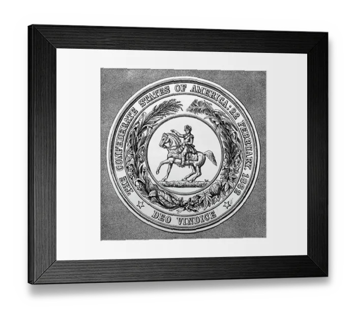 Framed Print : Seal of the Confederate States of America Framed Print : Seal of the Confederate States of America