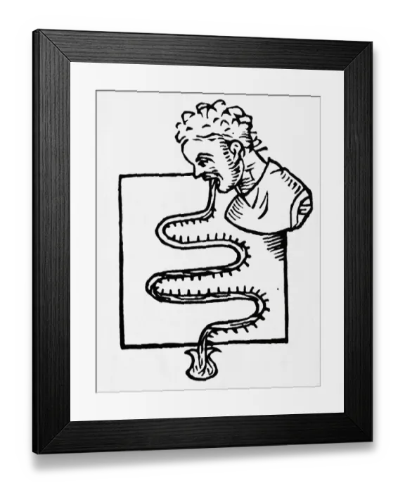 Framed Print : Illustration of Early Thermoscope Framed Print : Illustration of Early Thermoscope