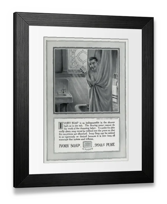 Framed Print : Advertisement for Ivory Soap Framed Print : Advertisement for Ivory Soap