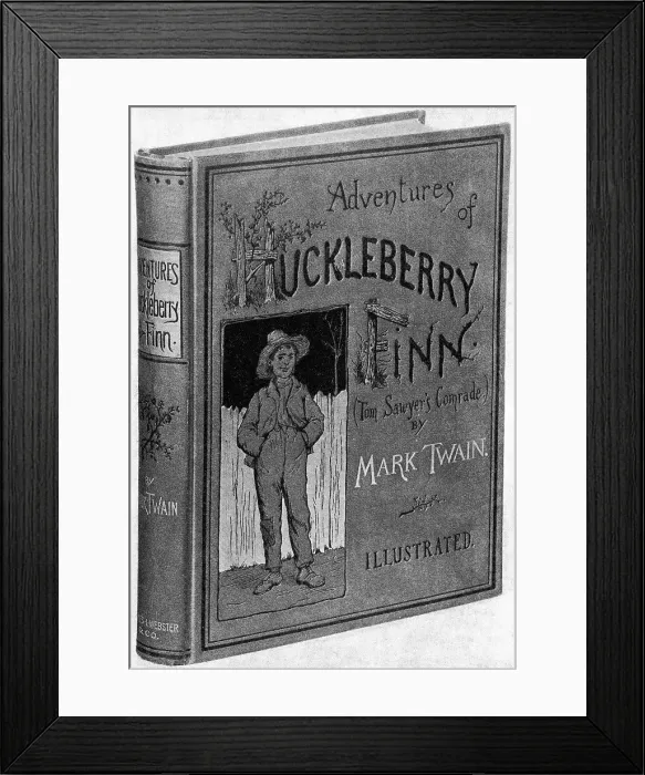 Framed Print : Adventures of Huckleberry Finnby Mark Twain Framed Print : Adventures of Huckleberry Finnby Mark Twain
