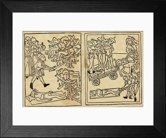 Framed Print : Woodcut Showing Victims of Spanish Inquisition Framed Print : Woodcut Showing Victims of Spanish Inquisition
