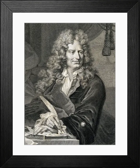 Framed Print : Illustration of French Poet Nicolas Boileau Despreaux Framed Print : Illustration of French Poet Nicolas Boileau Despreaux