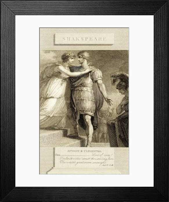 Framed Print : Illustration of Scene from Antony & Cleopatra by William Shakespeare