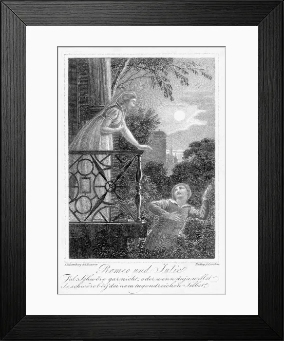 Framed Print : Balcony Scene from Romeo And Juliet Framed Print : Balcony Scene from Romeo And Juliet