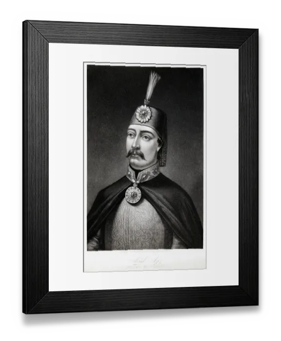 Framed Print : Portrait Of Sultan Abdulaziz Framed Print : Portrait Of Sultan Abdulaziz