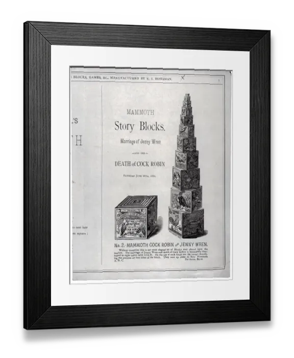 Framed Print : Mammoth Story Blocks Advertisement Framed Print : Mammoth Story Blocks Advertisement