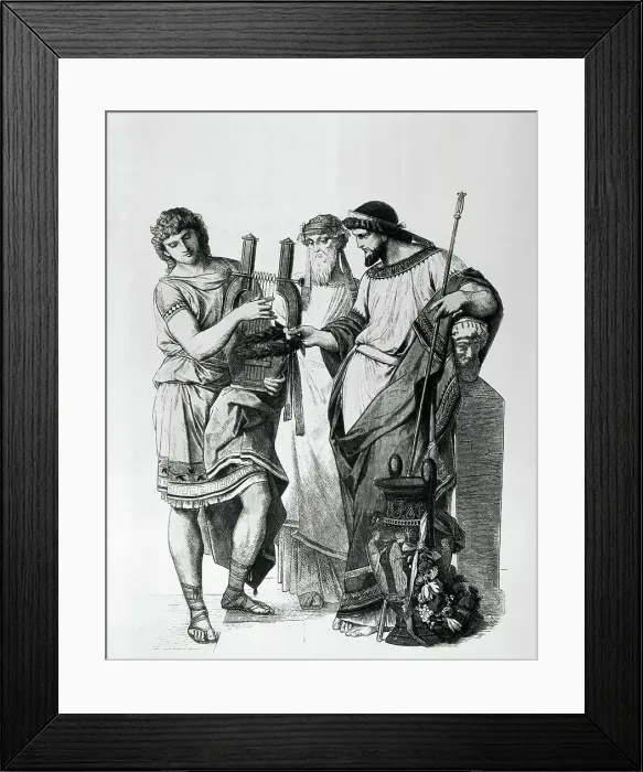 Framed Print : Illustration of Costume of the Classical Period Framed Print : Illustration of Costume of the Classical Period