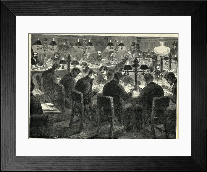 Framed Print : The Reporters Room