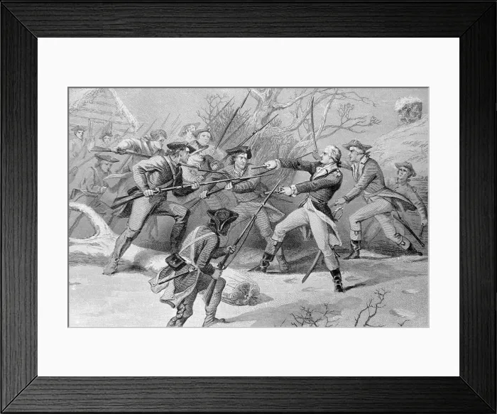 Framed Print : Illustration Showing Protesters Framed Print : Illustration Showing Protesters