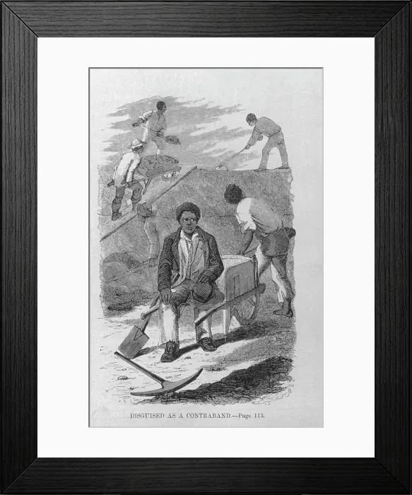 Framed Print : Disguised as a Contraband Book Illustration Framed Print : Disguised as a Contraband Book Illustration