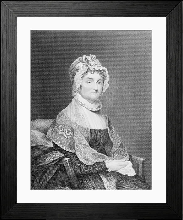 Framed Print : illustration of Abigail Smith Adams Framed Print : illustration of Abigail Smith Adams