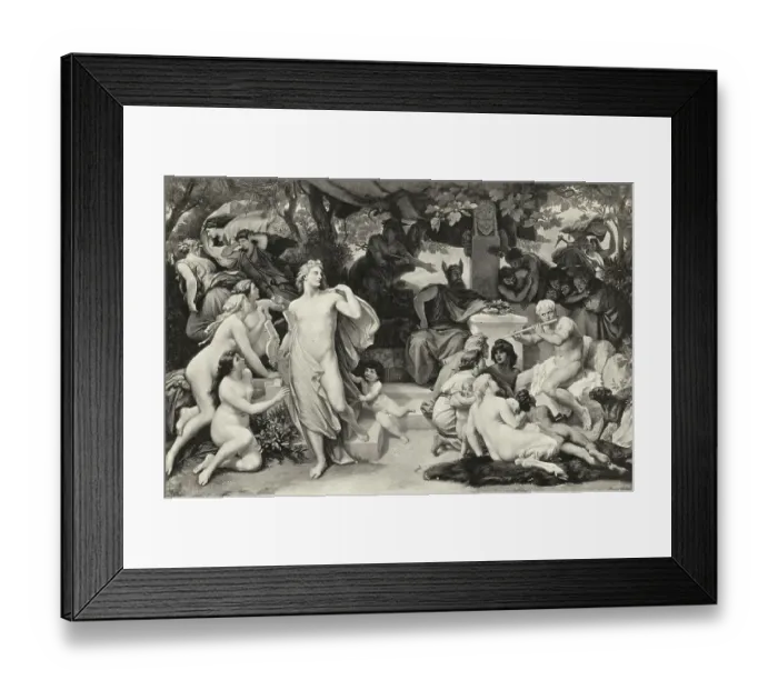 Framed Print : The Judgement Of Midas / Illustration Framed Print : The Judgement Of Midas / Illustration
