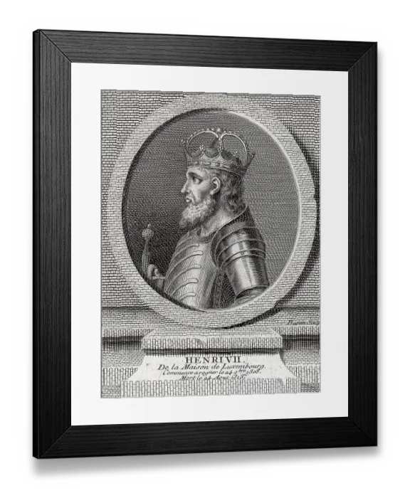 Framed Print : King Henry Vii Of Germany / Profile / Crown Framed Print : King Henry Vii Of Germany / Profile / Crown
