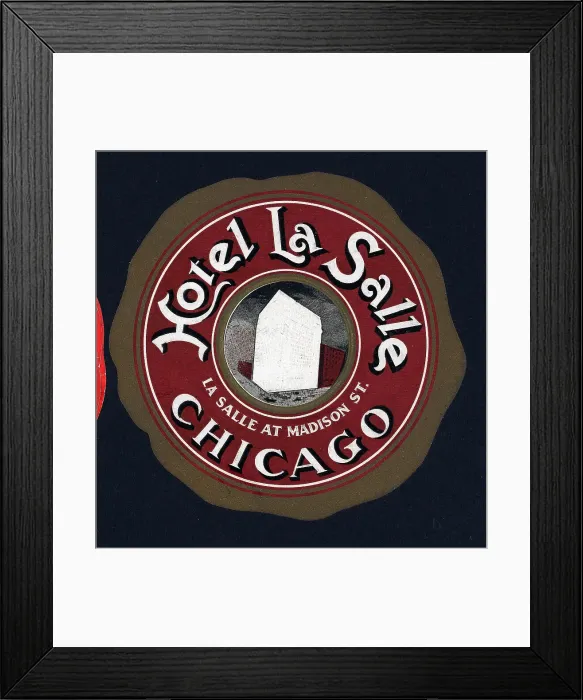 Framed Print : Hotel Souvenir Sticker Framed Print : Hotel Souvenir Sticker