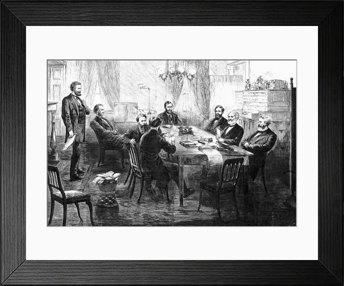 Framed Print : President Grant In Session with His Cabinet Framed Print : President Grant In Session with His Cabinet