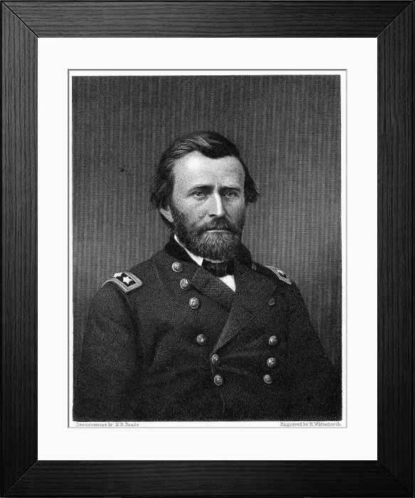Framed Print : Portrait Print of General Ulysses S. Grant Framed Print : Portrait Print of General Ulysses S. Grant