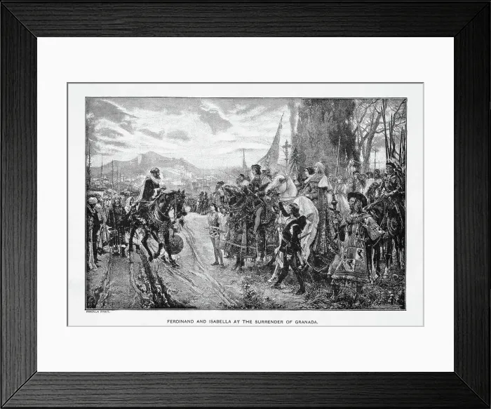Framed Print : Surrender of Granada Framed Print : Surrender of Granada