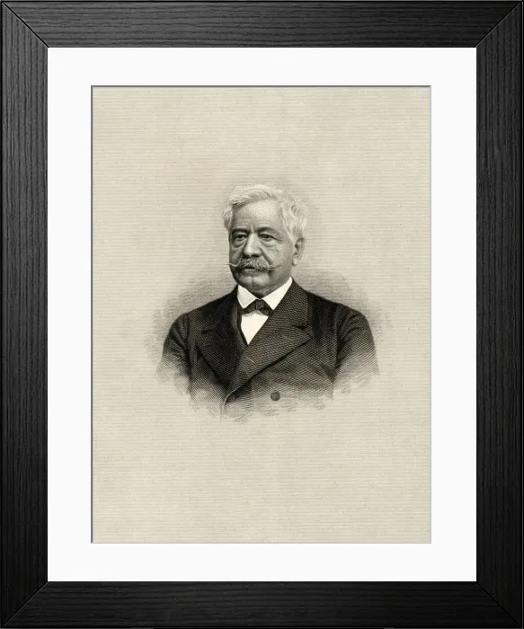 Framed Print : Illustration Of Ferrdinand De Lesseps