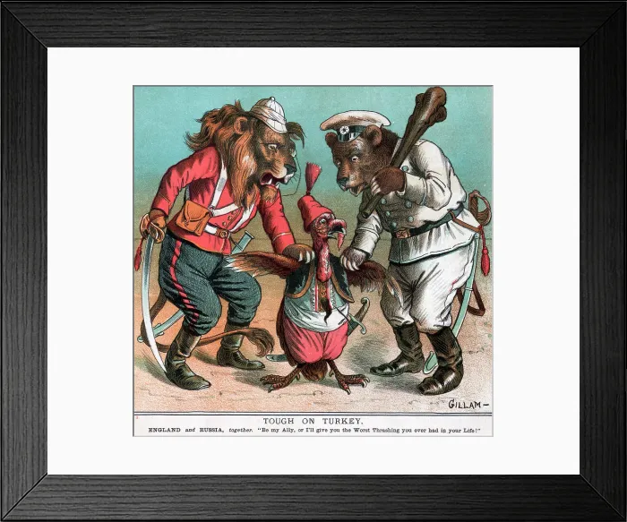 Framed Print : England & Russia Fight Over Turkey Framed Print : England & Russia Fight Over Turkey