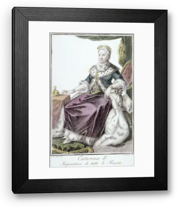 Framed Print : Formal Portrait Of Catherine The Great Framed Print : Formal Portrait Of Catherine The Great