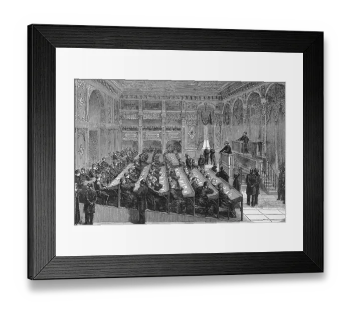 Framed Print : Illustration Turkey'S First Parliament Framed Print : Illustration Turkey'S First Parliament