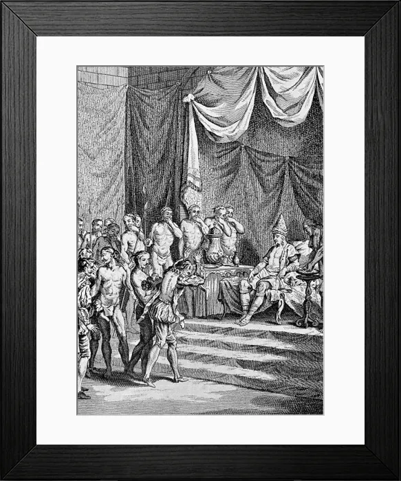 Framed Print : Audience Of Vasco Da Gama In Palace Framed Print : Audience Of Vasco Da Gama In Palace