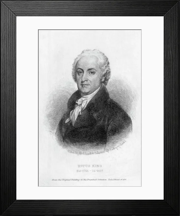 Framed Print : Portrait of Rufus King Framed Print : Portrait of Rufus King