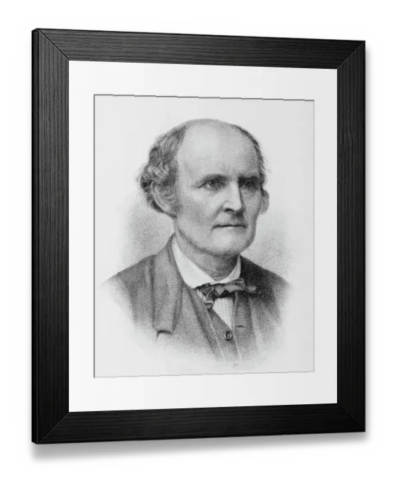 Framed Print : Portrait of Arthur Cayley Framed Print : Portrait of Arthur Cayley