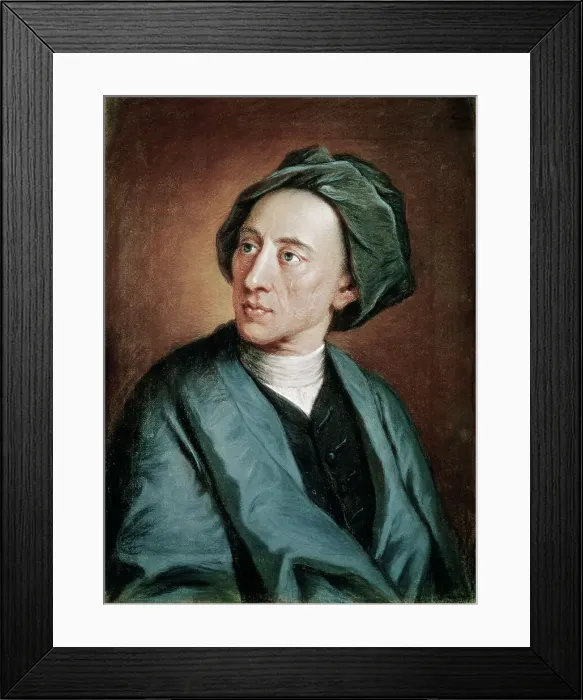 Framed Print : Alexander Pope Portrait -- Painting Framed Print : Alexander Pope Portrait -- Painting