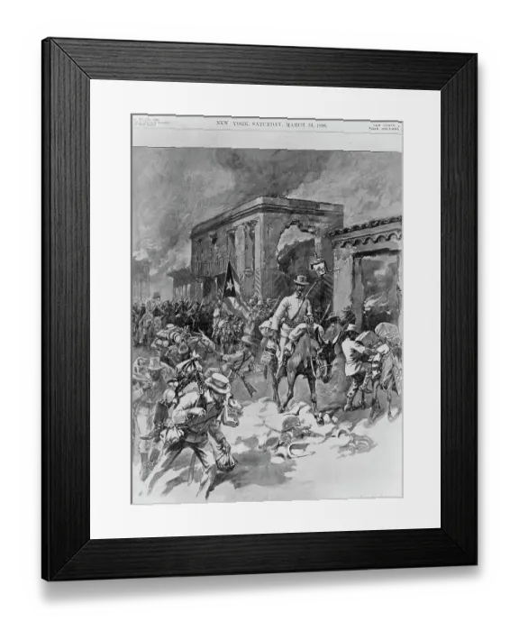 Framed Print : Illus.- Battle And Looting Scene Framed Print : Illus.- Battle And Looting Scene