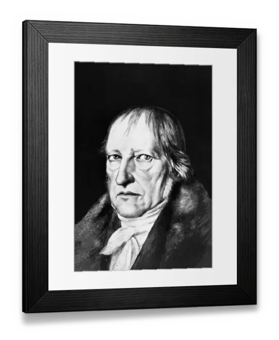 Framed Print : Portrait Painting of Georg Wilhelm Friedrich Hegel in a Fur Coat Framed Print : Portrait Painting of Georg Wilhelm Friedrich Hegel in a Fur Coat